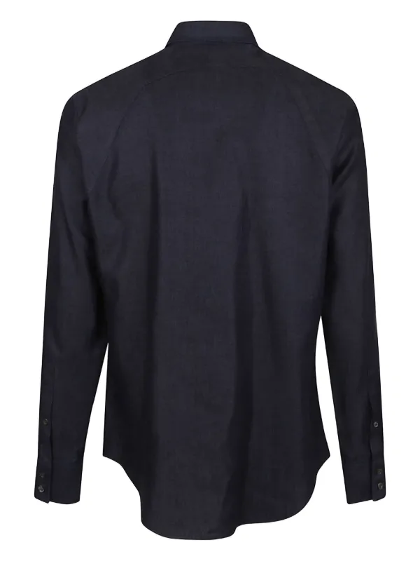 Alexander Mcqueen Button-down Men Shirt - Blue Alexander Mcqueen Button-down Men Shirt - Blue