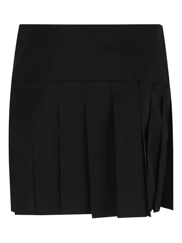スカート ALEXANDER MCQUEEN BLACK CANVAS SKIRT Alexander McQueen Alexander McQueen Skirts Black | Black