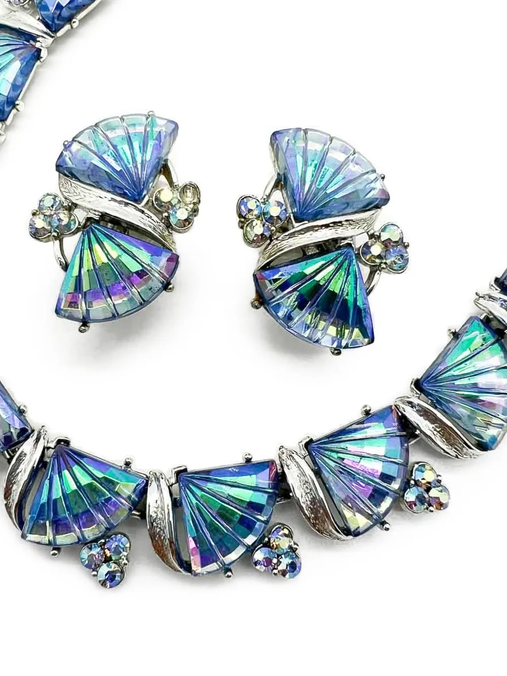 Jennifer Gibson Jewellery 1950s Jewelcraft Fan necklace set | Image 2