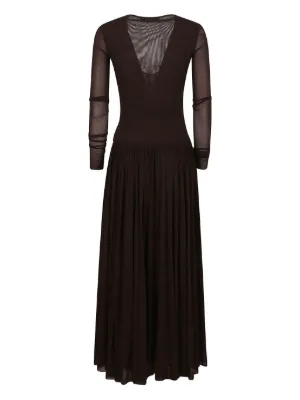 ワンピース PHILOSOPHY DI LORENZO SERAFINI DRESS (A04072123 0004) PHILOSOPHY DI LORENZO SERAFINI - STRETCH TULLE DRESS