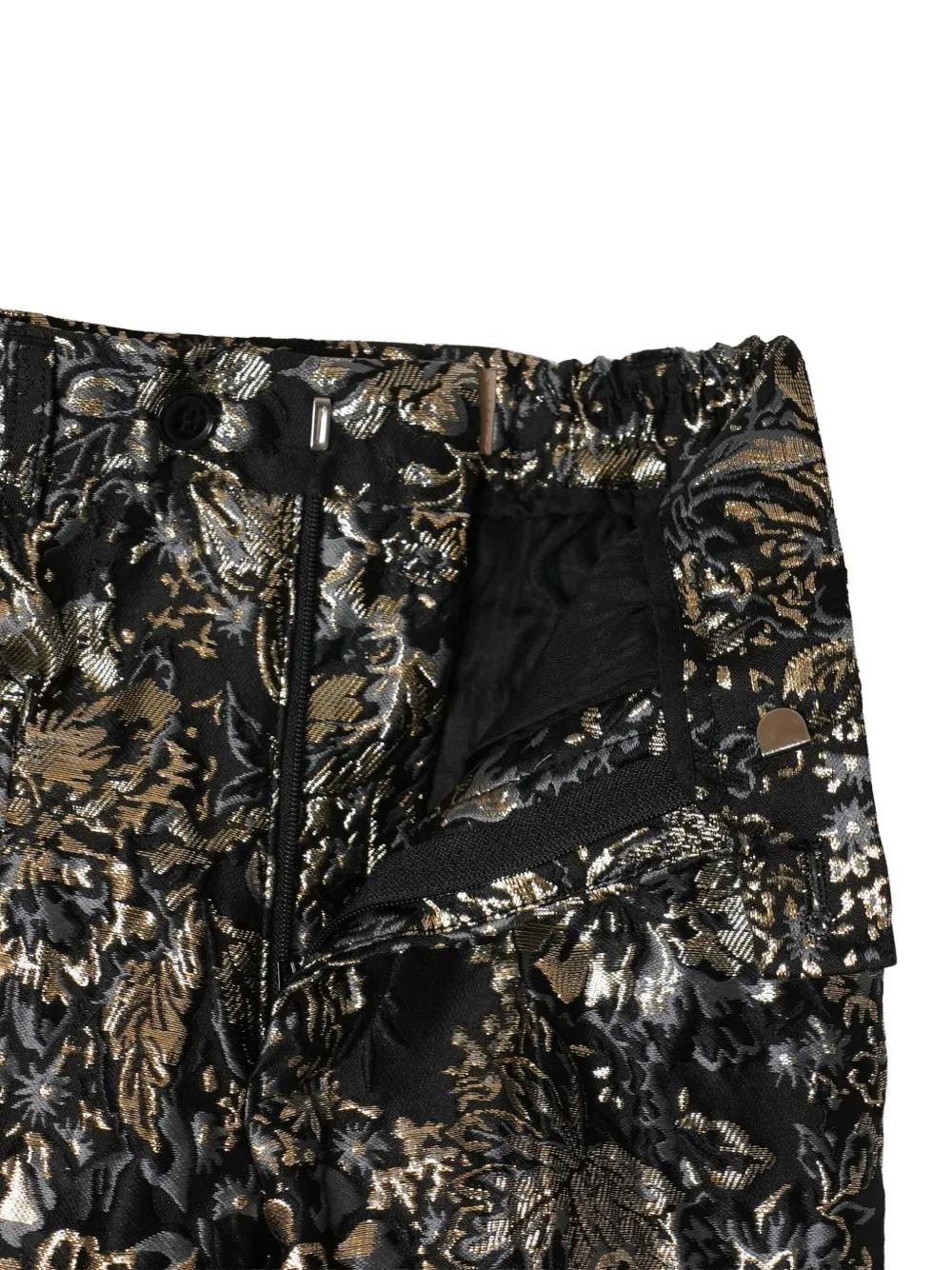 ROMANO FLORAL-BROCADE TWO-PIECE SUIT