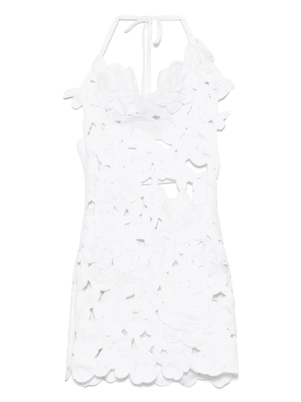 Blumarine robe courte à design ajouré | blanc | Image 1