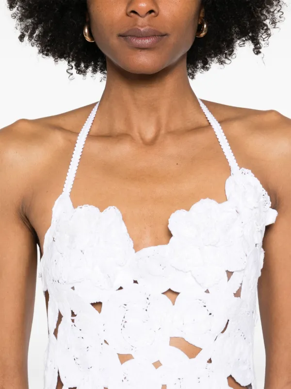 Blumarine open-work Mini Dress | White | FARFETCH Blumarine open-work Mini Dress | White | FARFETCH