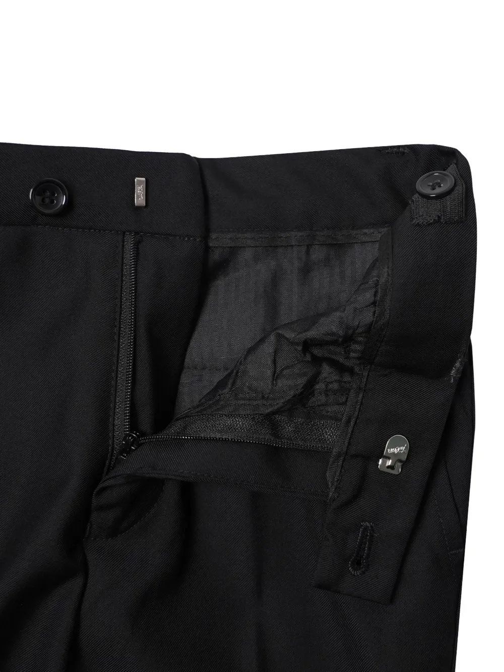 Romano Tailored Three-piece Suit In Black