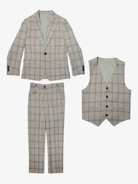 ROMANO KIDS checkered suit (set of three)