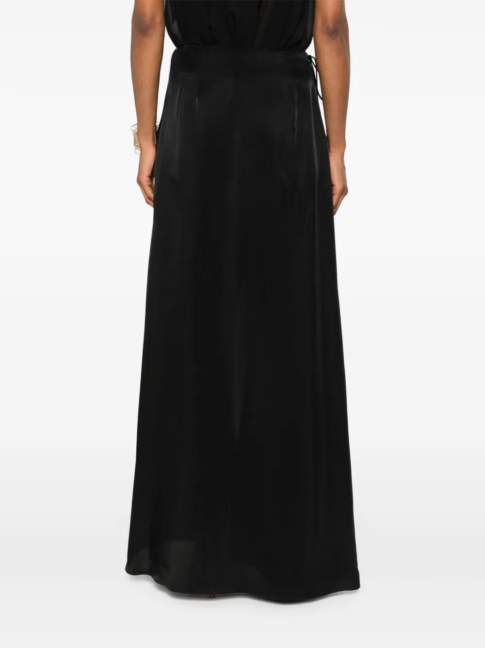 Blumarine Satijnen broek Zwart