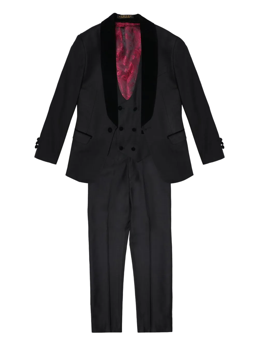 ROMANO KIDS velvet-trim suit (set of three) | Three Piece Suits | Image 2