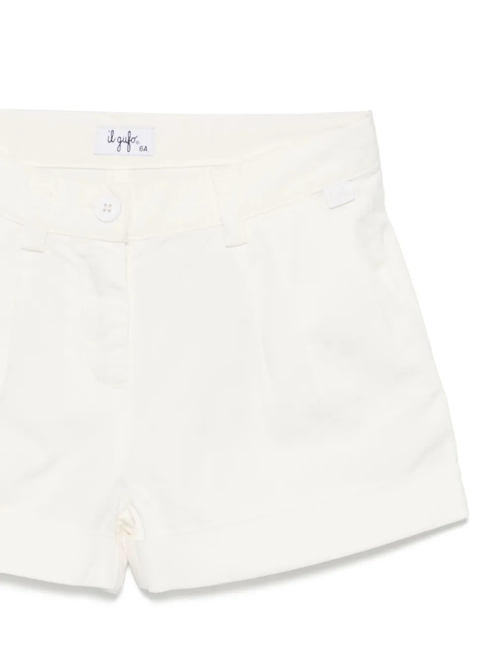 Il Gufo Geplooide shorts Wit