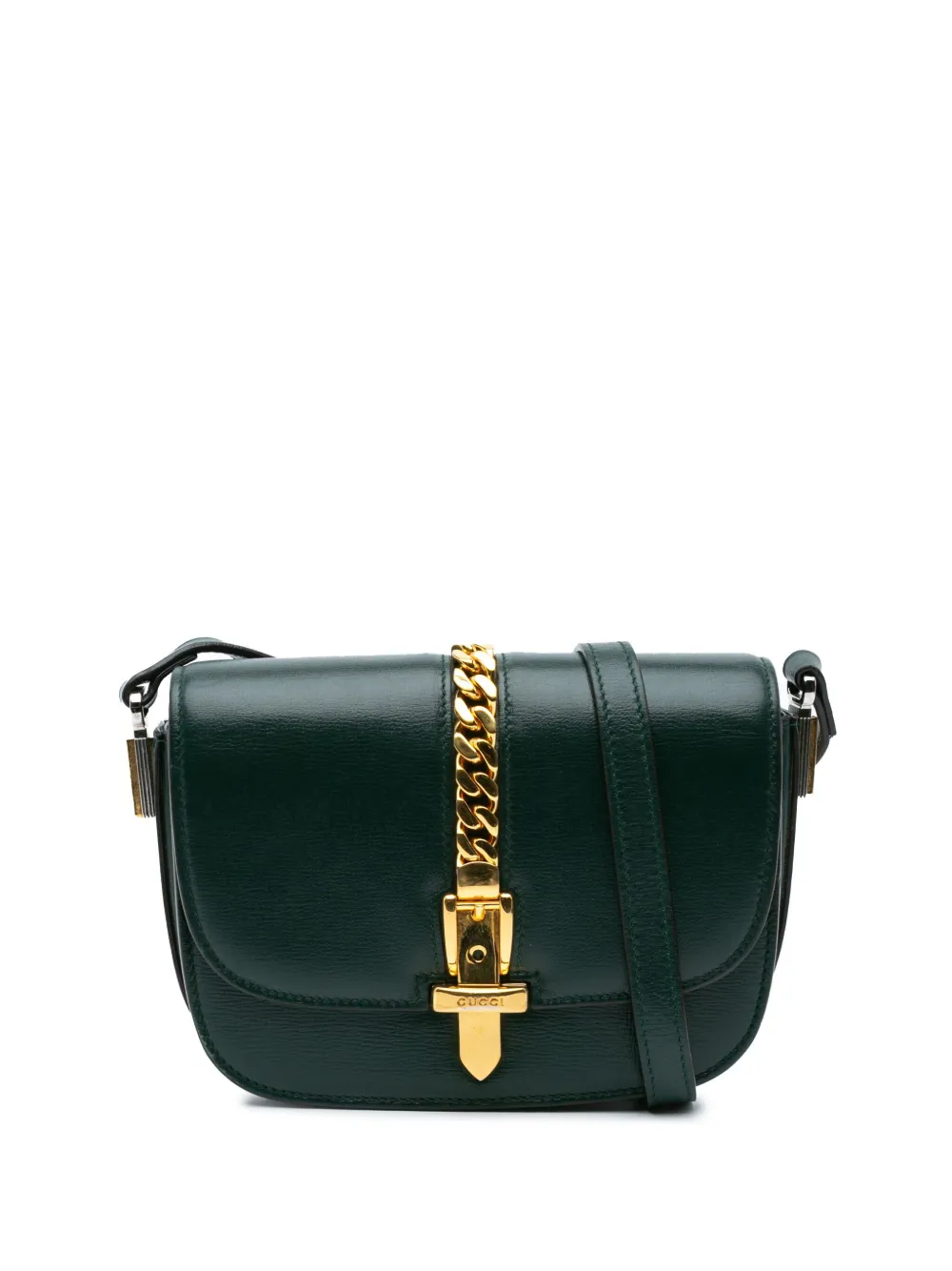Gucci Pre-Owned Borsa a tracolla Sylvie 1969 in pelle mini 2016-2024 | verde | Image 1