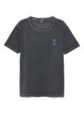 Moschino logo-patch T-shirt - Grey