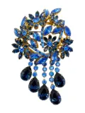 Jennifer Gibson Jewellery 1950s Fischland Schmuck crystal brooch - Gold