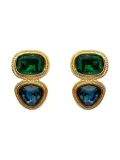 Jennifer Gibson Jewellery 1980s Napier Crystal earrings - Gold