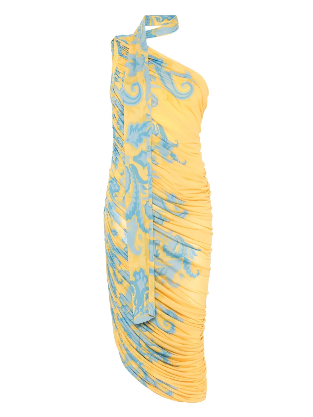 ETRO Gedrapeerde maxi-jurk Geel