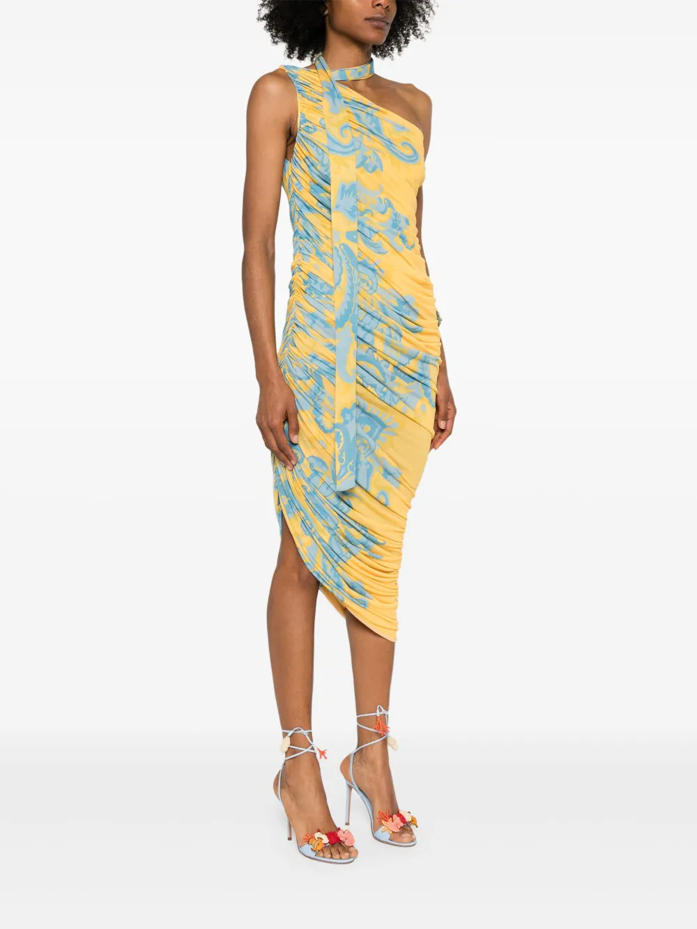 ETRO Gedrapeerde maxi-jurk Geel