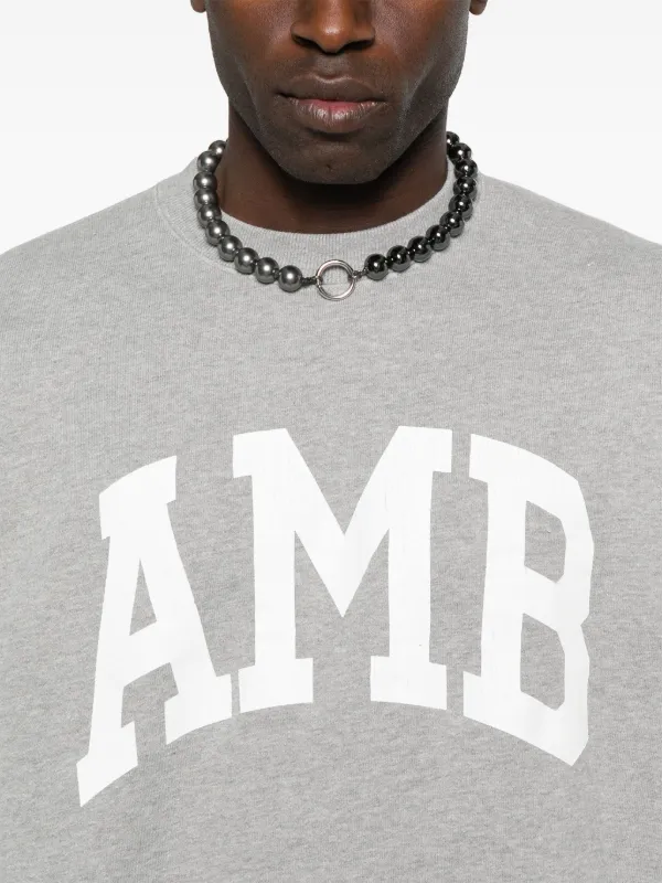 AMBUSH Amb グラフィック スウェットシャツ | グレー | FARFETCH JP