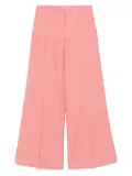 Alberto Biani slub-textured palazzo pants - Pink