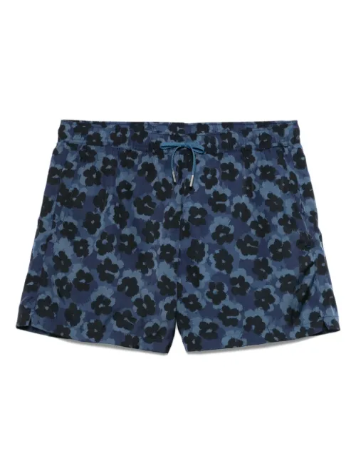CDLP short de bain à fleurs - Bleu - CDLP - Modalova