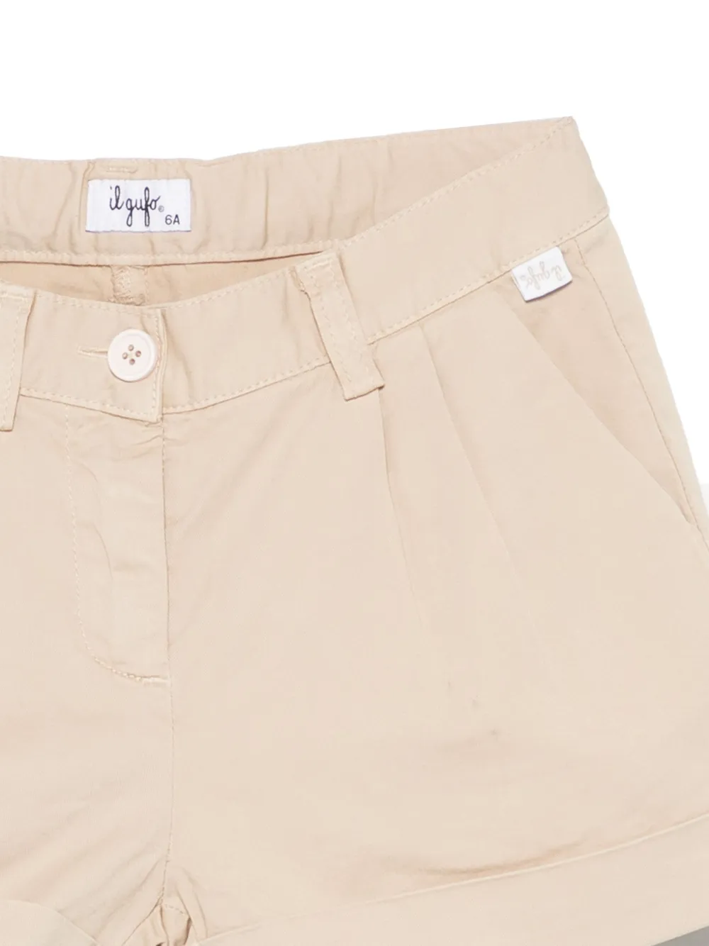 Shop Il Gufo Pleated Shorts In Neutrals
