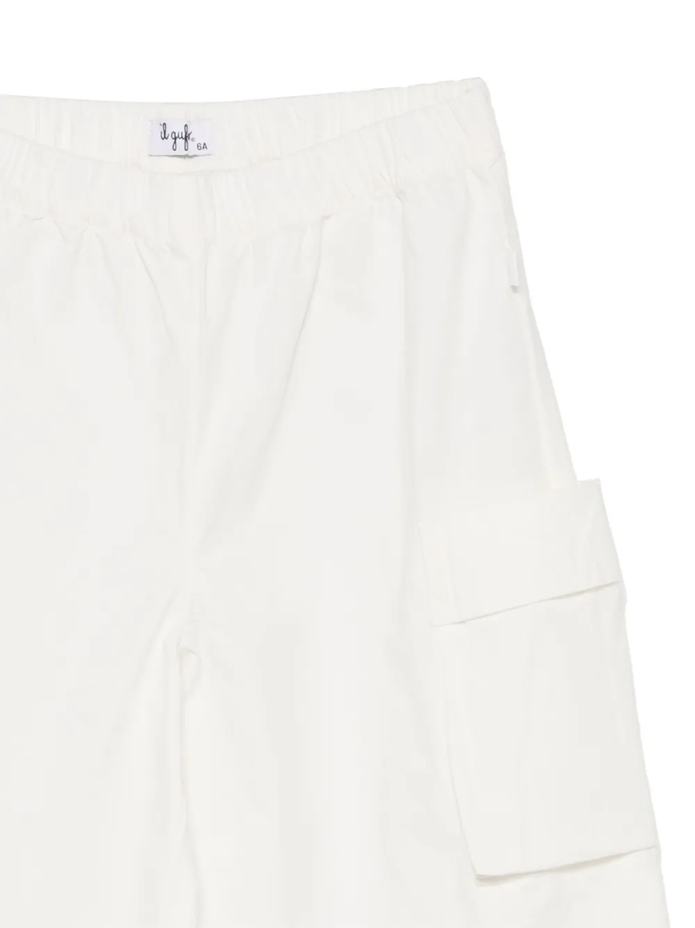 Shop Il Gufo Elasticated-waist Trousers In White