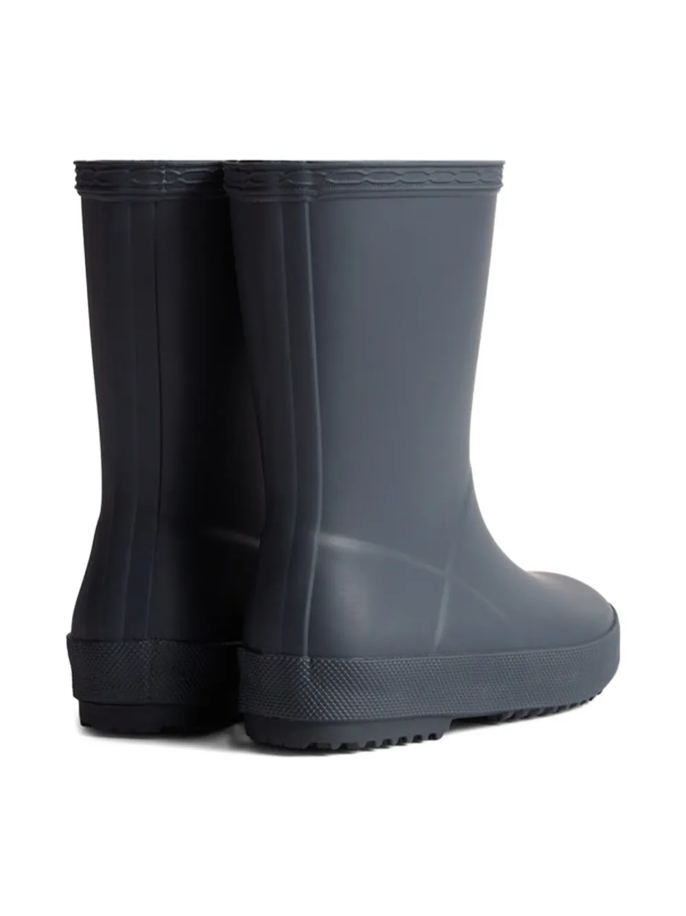 Hunter Kids logo-patch boots Blue