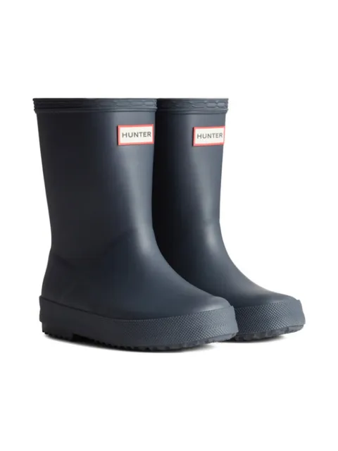 Hunter Kids botas con parche del logo