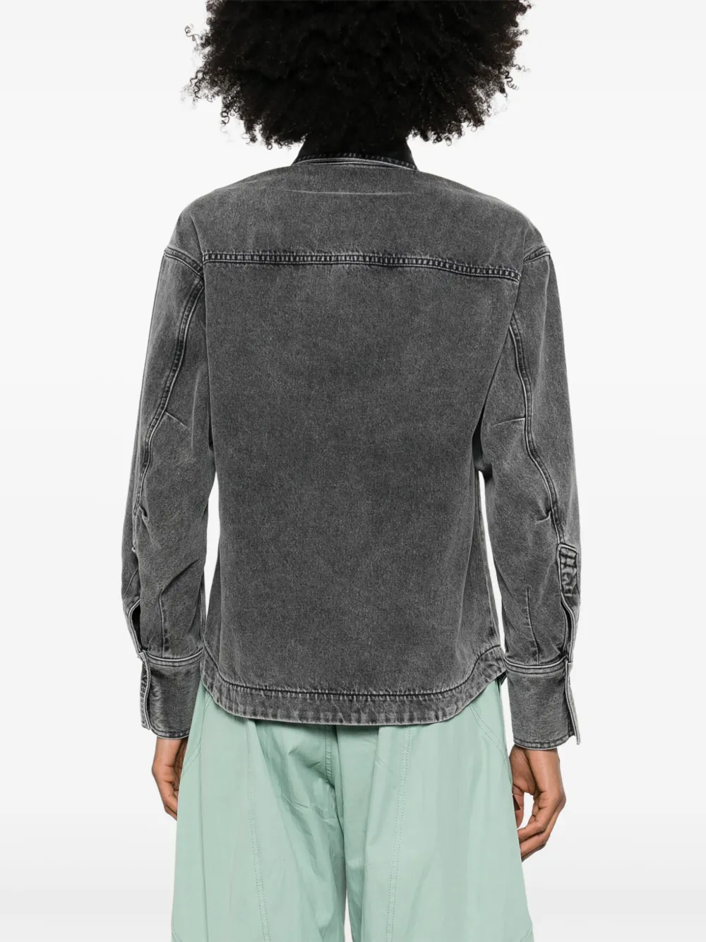 The Attico Eliza blouse Zwart