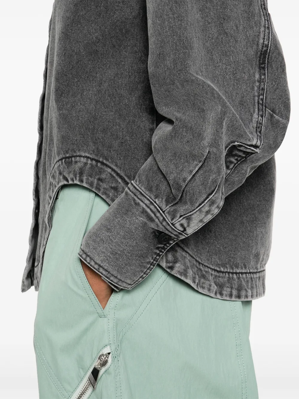 The Attico Eliza blouse Zwart