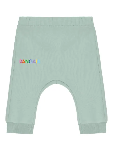 Pangaia Kids pantalones anchos con logo bordado