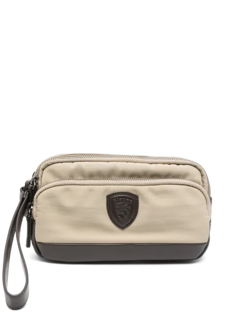 Blauer logo-patch wash bag
