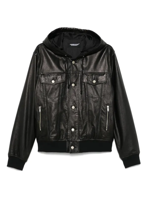 ジャケット・アウター UNDERCOVER PU LEATHER JACKET ITALY 29706687_58979305_600.jpg
