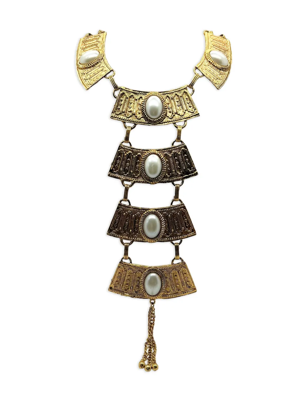 Jennifer Gibson Jewellery 1970s Egyptian Grand Bib necklace | Image 2