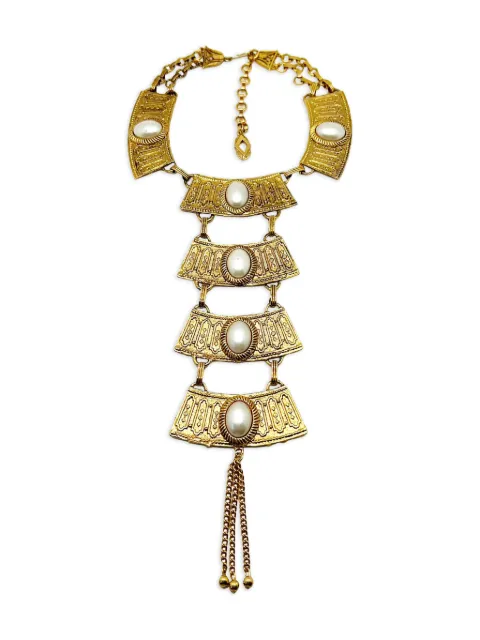 Jennifer Gibson Jewellery 1970s Egyptian Grand Bib necklace