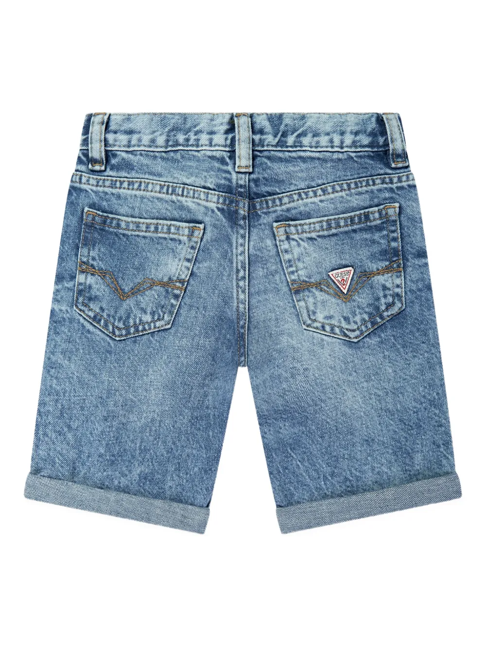 guess kids Shorts met logoplakkaat Blauw