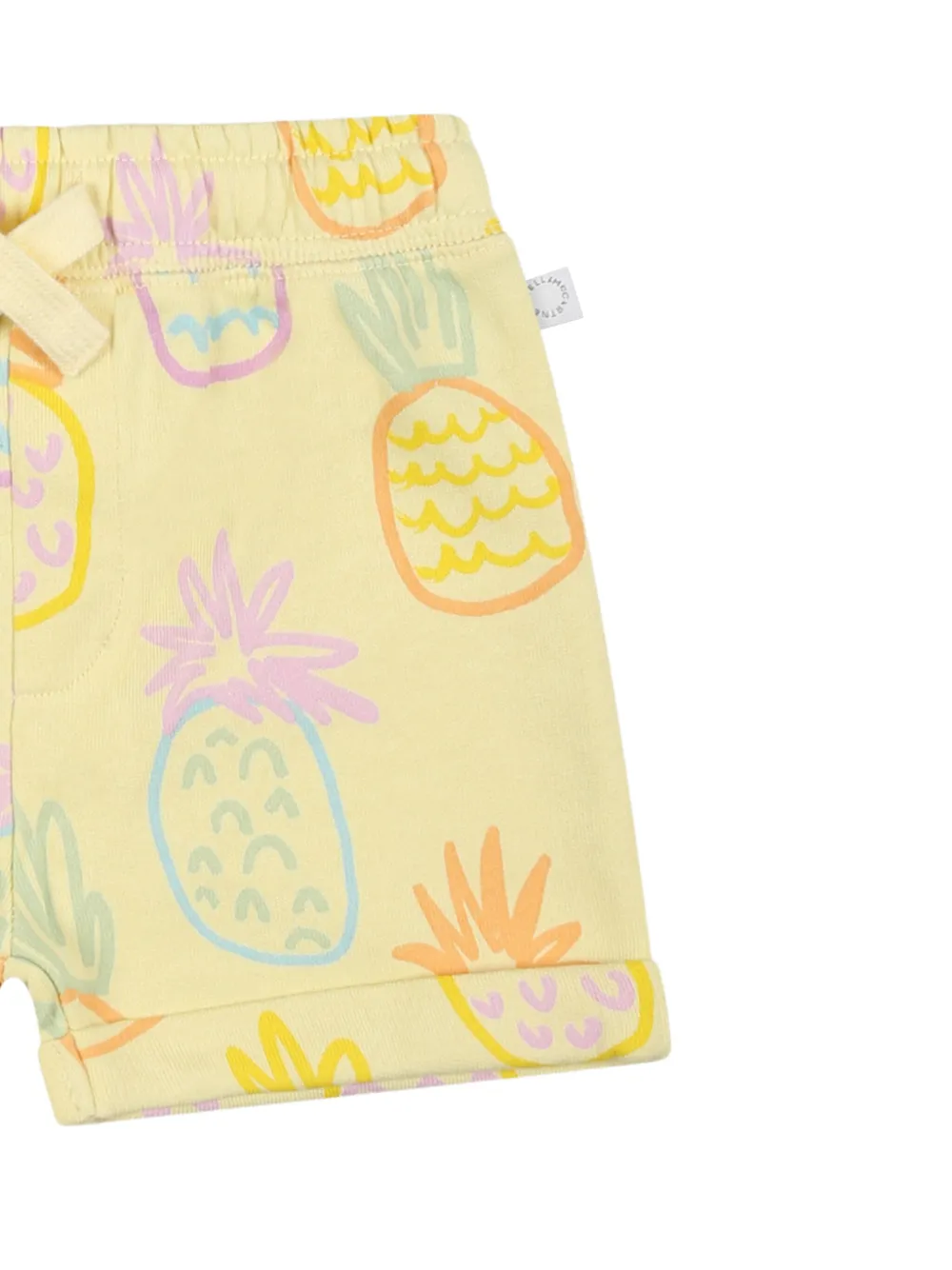 Stella McCartney Kids Shorts met ananaspatroon Geel