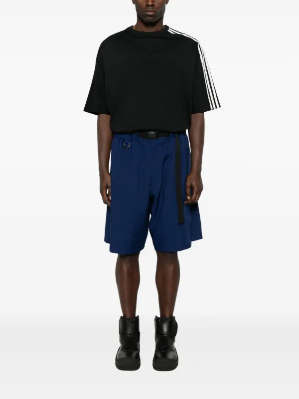パンツ S Y-3 UNIFORMSTRAIGHTLEG 3-STRIPESSHORTS Y-3 Sport Uniform 3-Stripes Shorts