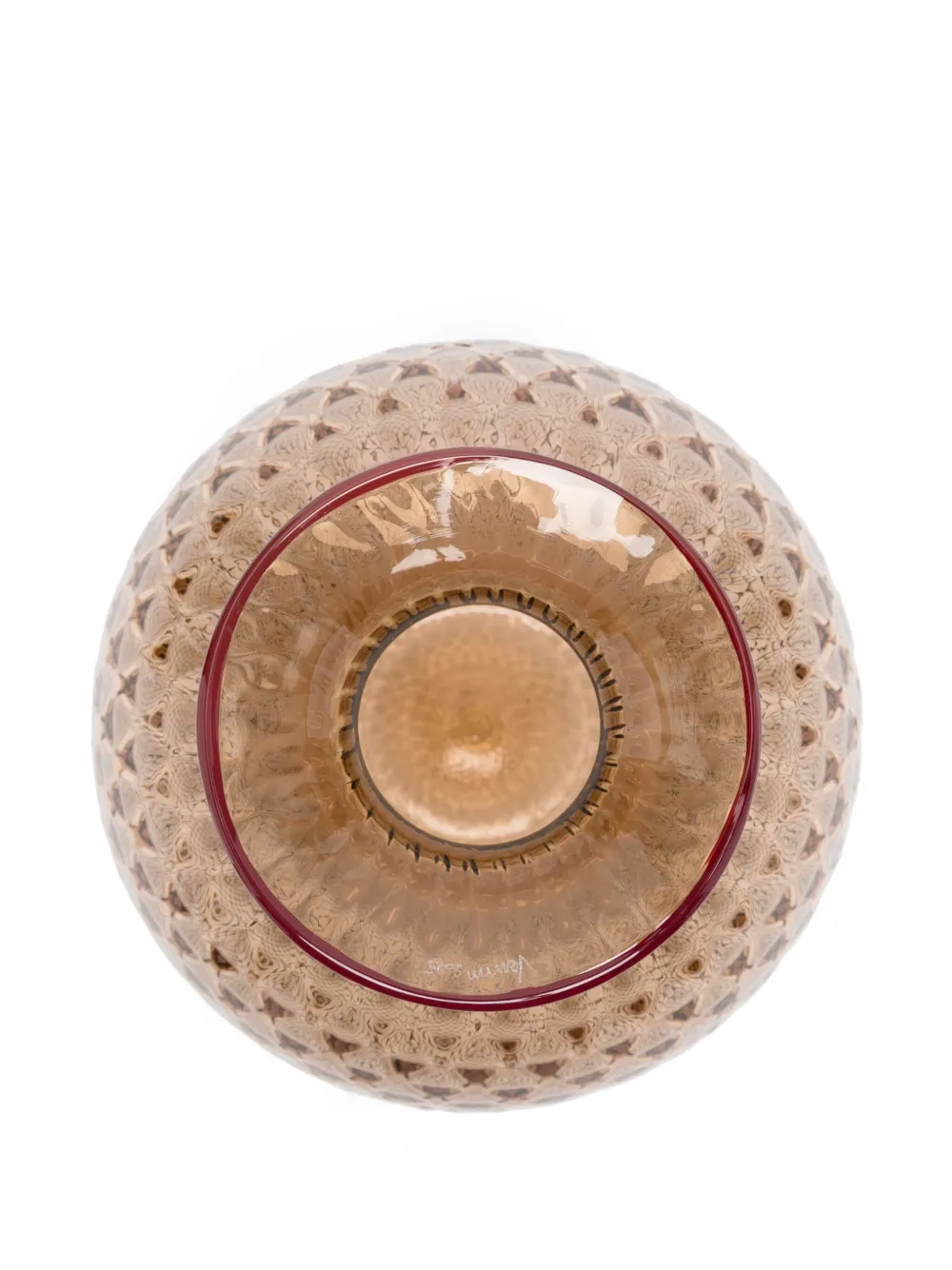 Venini Monofiori Balloton Vase (21,5cm) In Brown