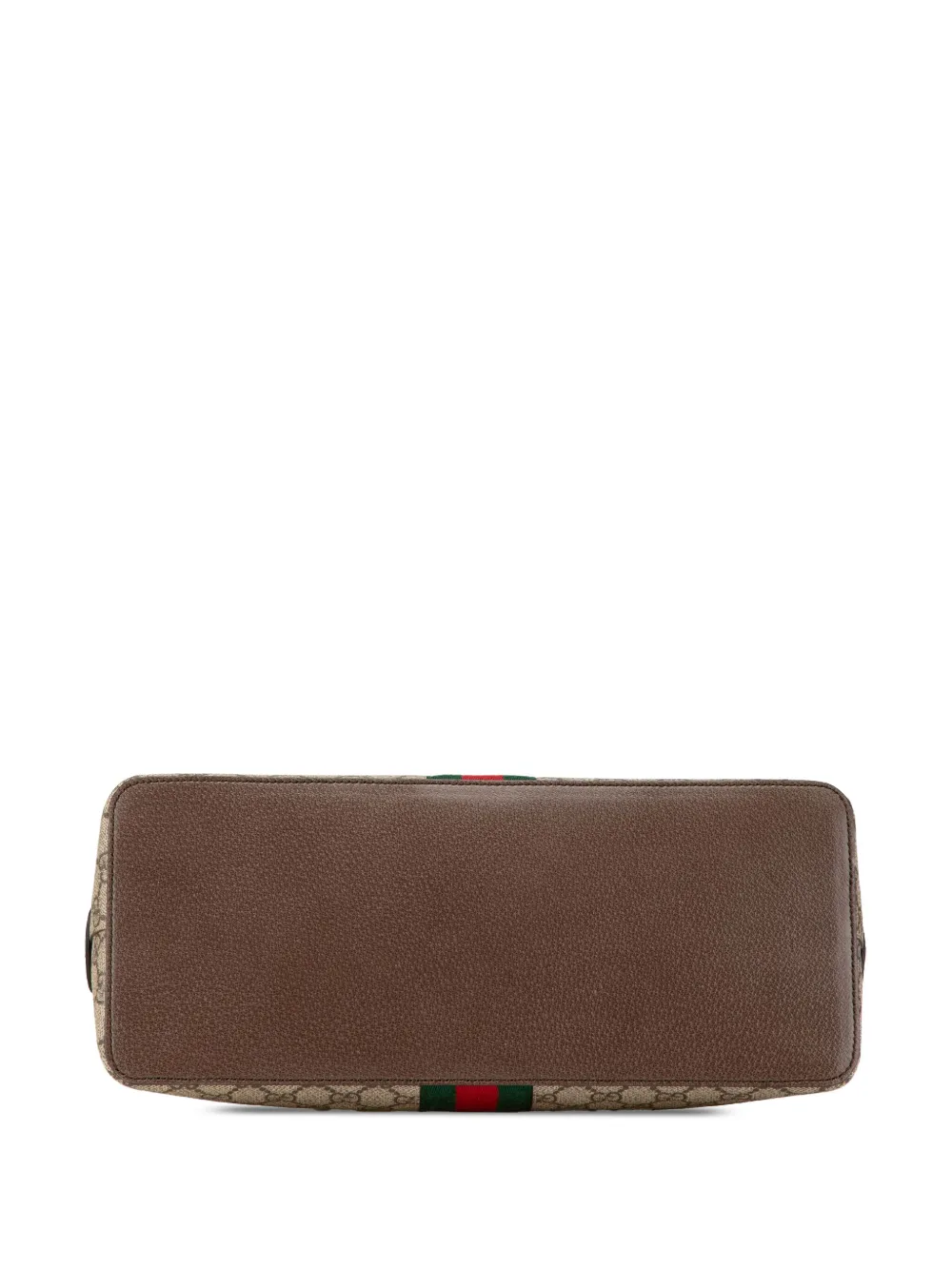 Pre-owned Gucci 2016-present Medium Gg Supreme Ophidia Web Satchel In Brown