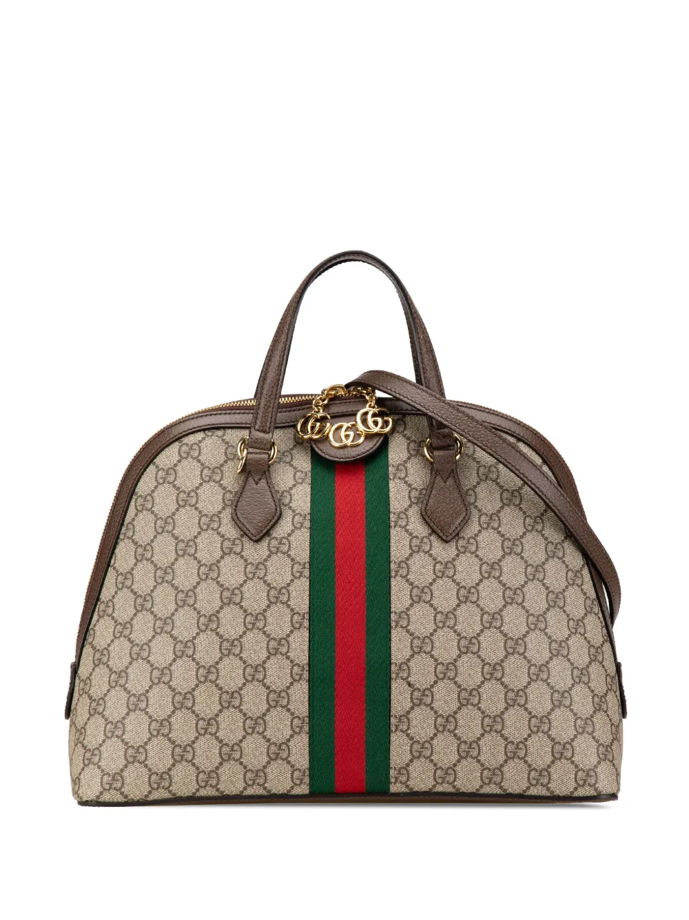 Gucci Pre-Owned 2016-present Medium GG Supreme Ophidia Web satchel - Gucci Pre-Owned 2016-present Medium GG Supreme Ophidia Web satchel -