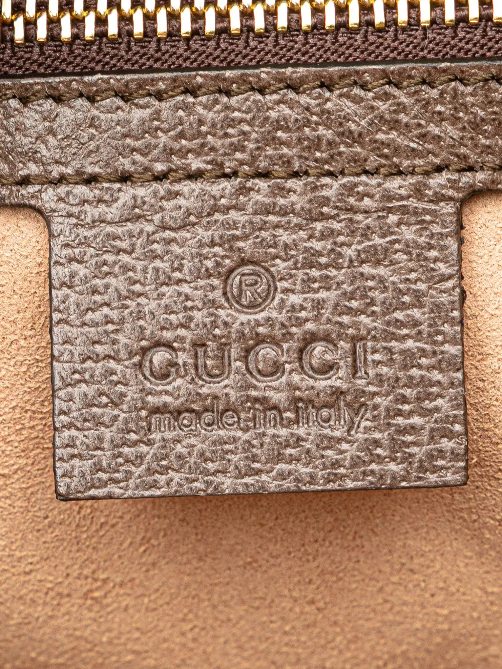Pre-owned Gucci 2016-present Medium Gg Supreme Ophidia Web Satchel In Brown