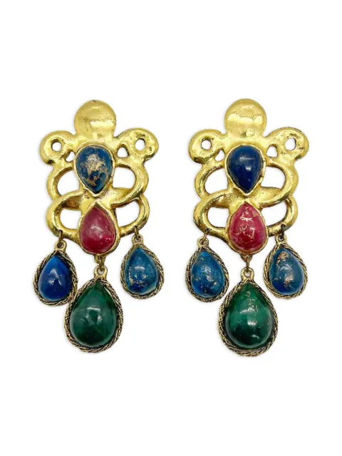 Jennifer Gibson Jewellery 1970s Ungaro Cabochon earrings