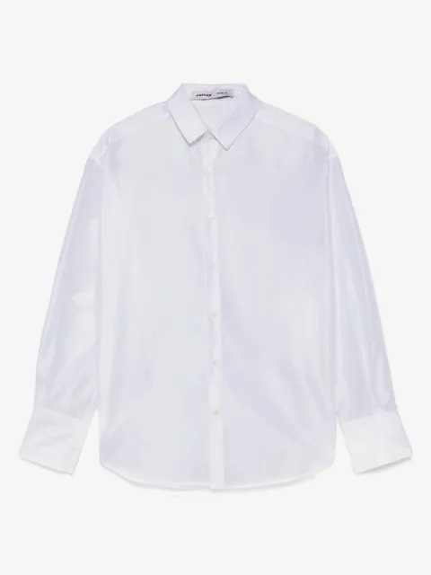 Carven camisa translúcida de tafetán