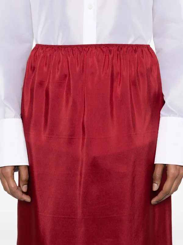 スカート Carven Red Acetate Midi Skirt スカート Carven Red Acetate Midi Skirt SKIRT_RED.jpg?v