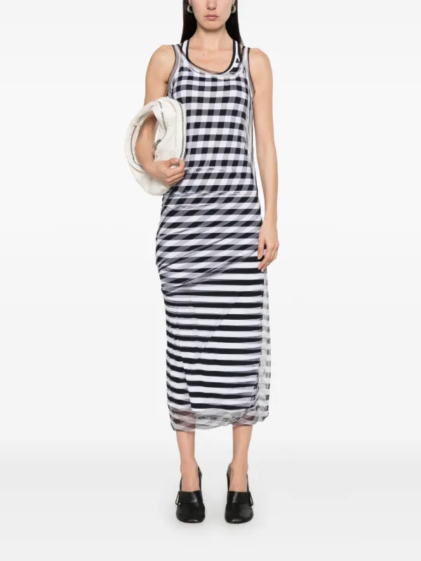 関税送料込25SS SPORTMAX Naro スリーブレス チュールドレス Sportmax Naro マキシドレス | ブラック | FARFETCH JP