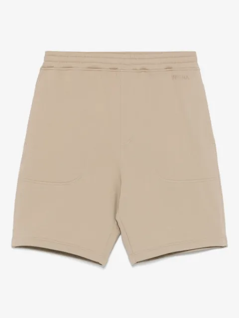Zegna logo-embroidered track shorts