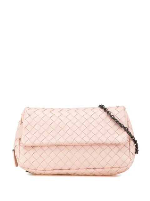 Bottega Veneta Pre-Owned bolsa crossbody Flap de piel intrecciato 2012-2024