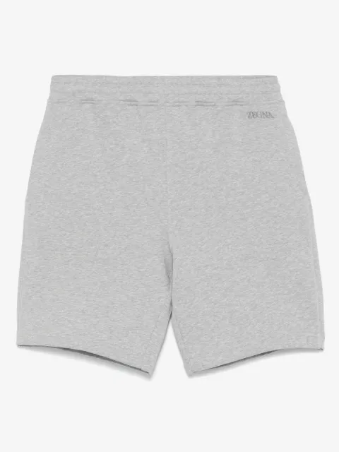 Zegna logo-embroidered track shorts