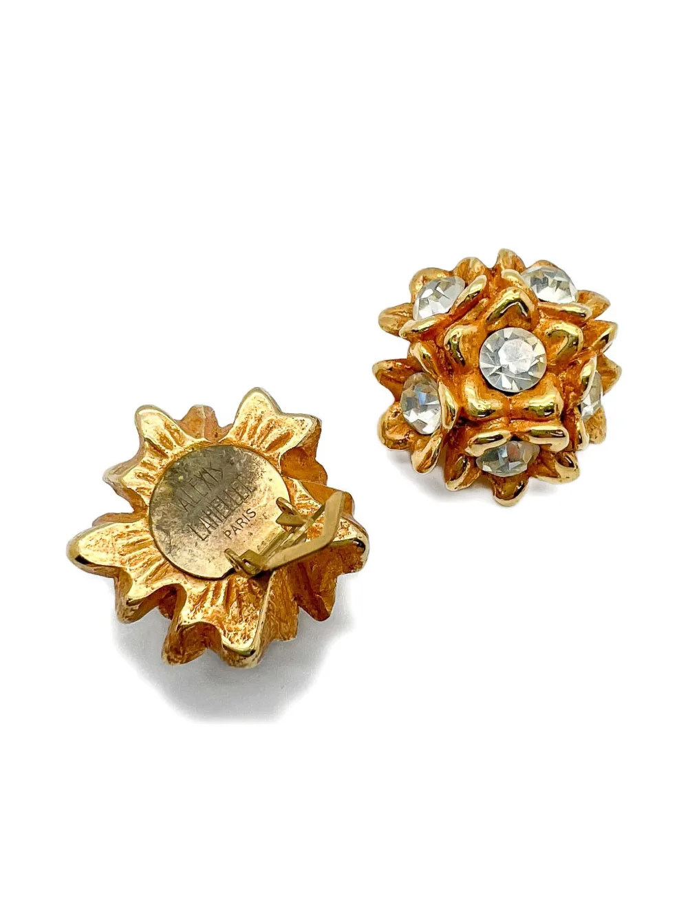 Jennifer Gibson Jewellery 1980s Alexis Lahellec floral-cluster earrings | Image 2