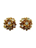Jennifer Gibson Jewellery 1980s Alexis Lahellec floral-cluster earrings - Gold