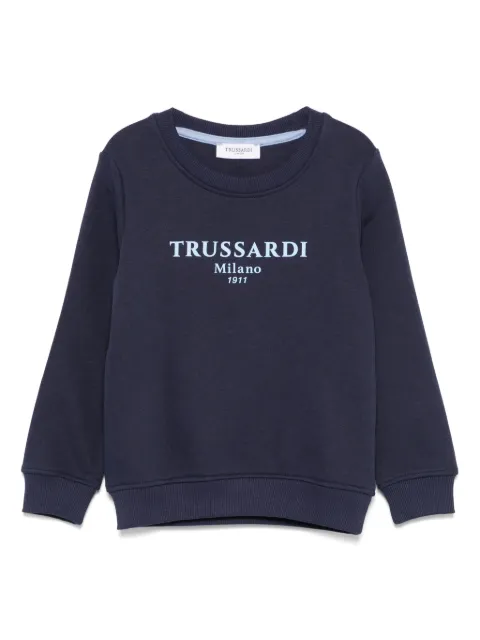 TRUSSARDI JUNIOR logo-embossed sweatshirt 