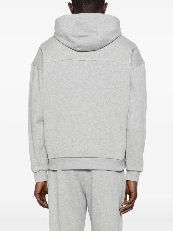 パーカー・フーディ Zegna Melange Grey Hoodie With Logo Embroidery Zegna logo-embroidered Hoodie | Grey | FARFETCH